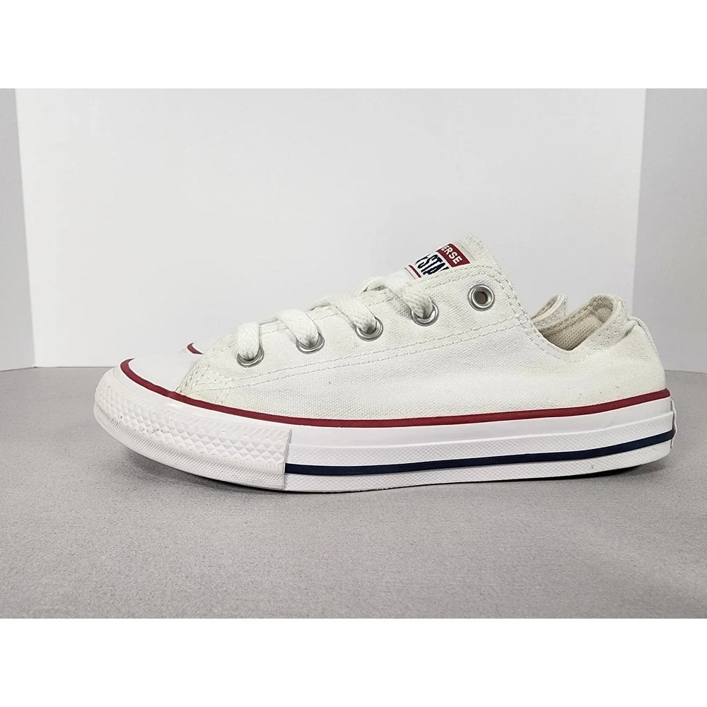 Converse Chuck Taylor All Star Low Top White Canvas Youth Sneakers 3J256 Size 2